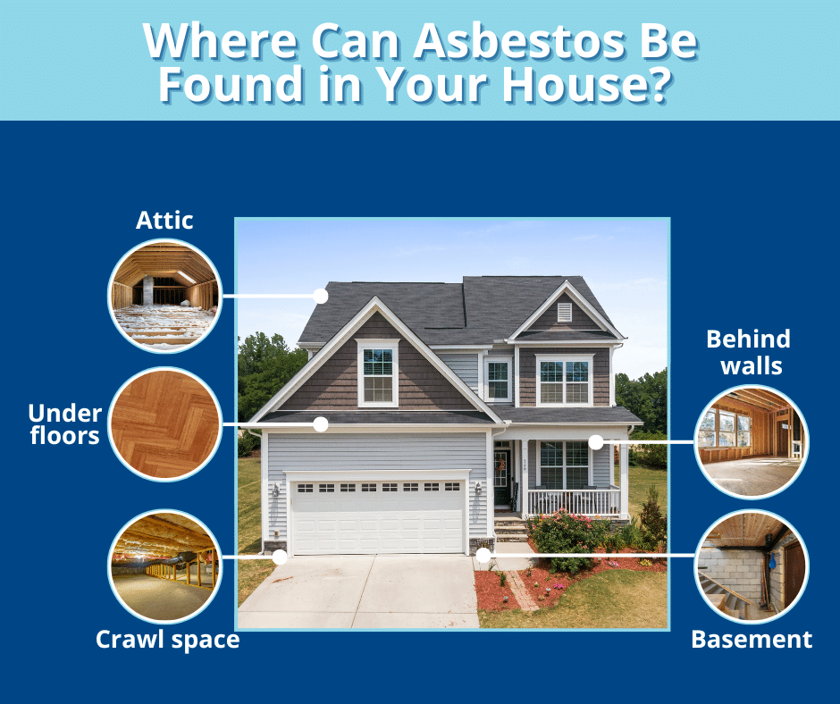 common places of asbestos in house