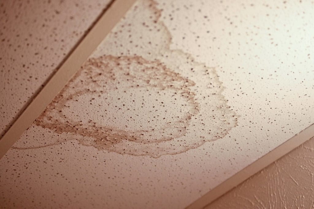 Ceiling stain