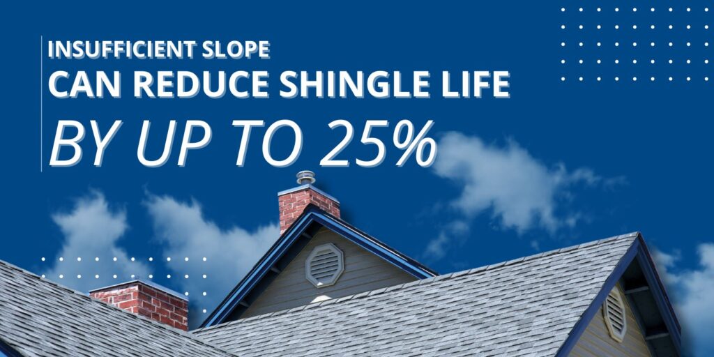 roof pitch as a factor in material lifespan