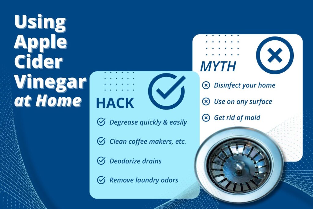 apple cider vinegar hacks and myths for cleaning