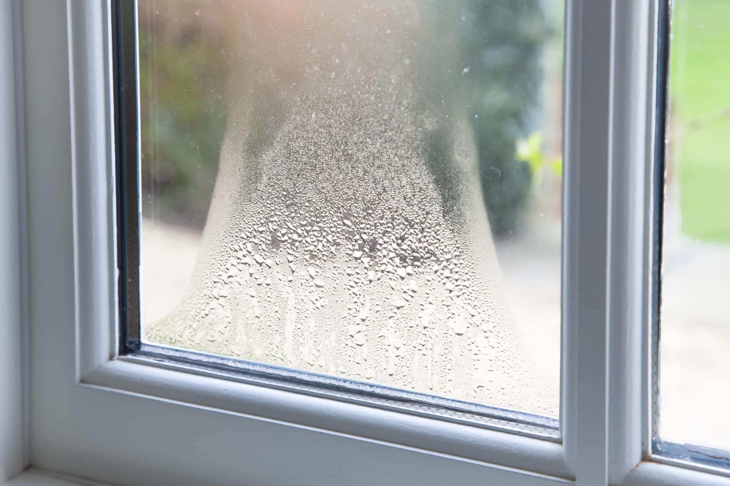 on the window sill close-up are tools for cleaning the glass