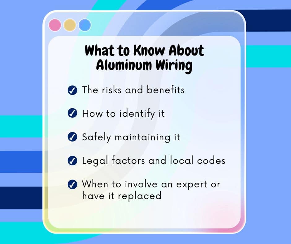 Important things to know about aluminum wiring