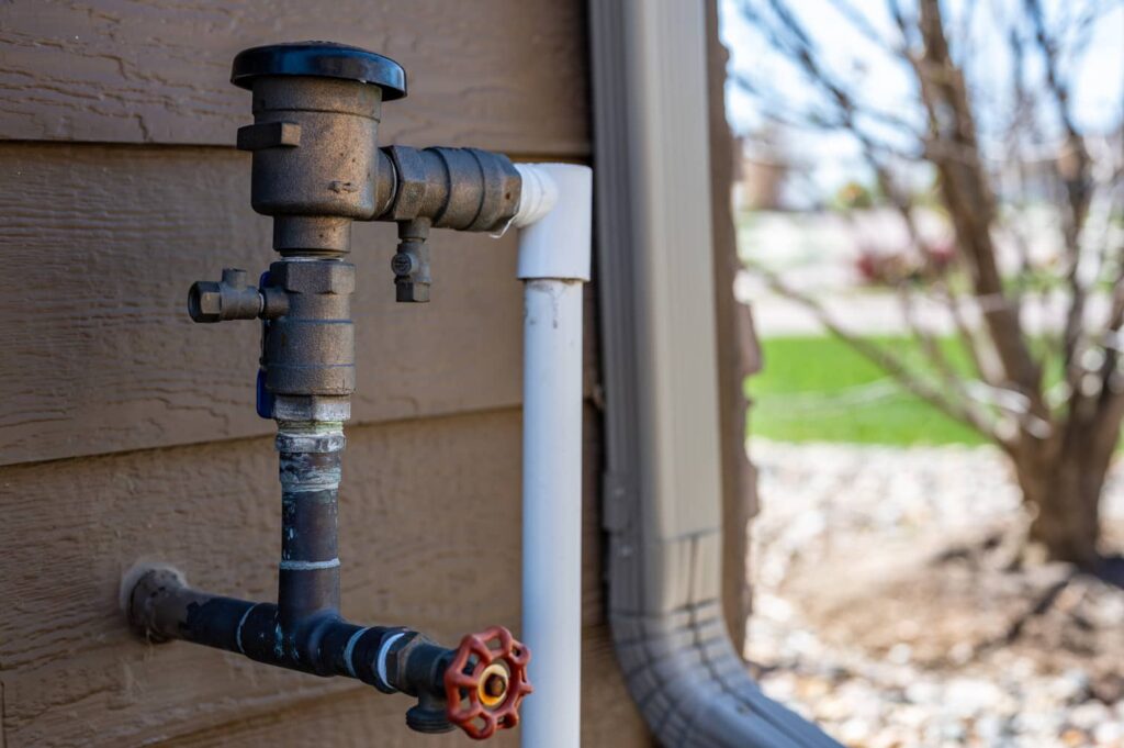 You might use the back-flow valve to turn off your sprinkler system.