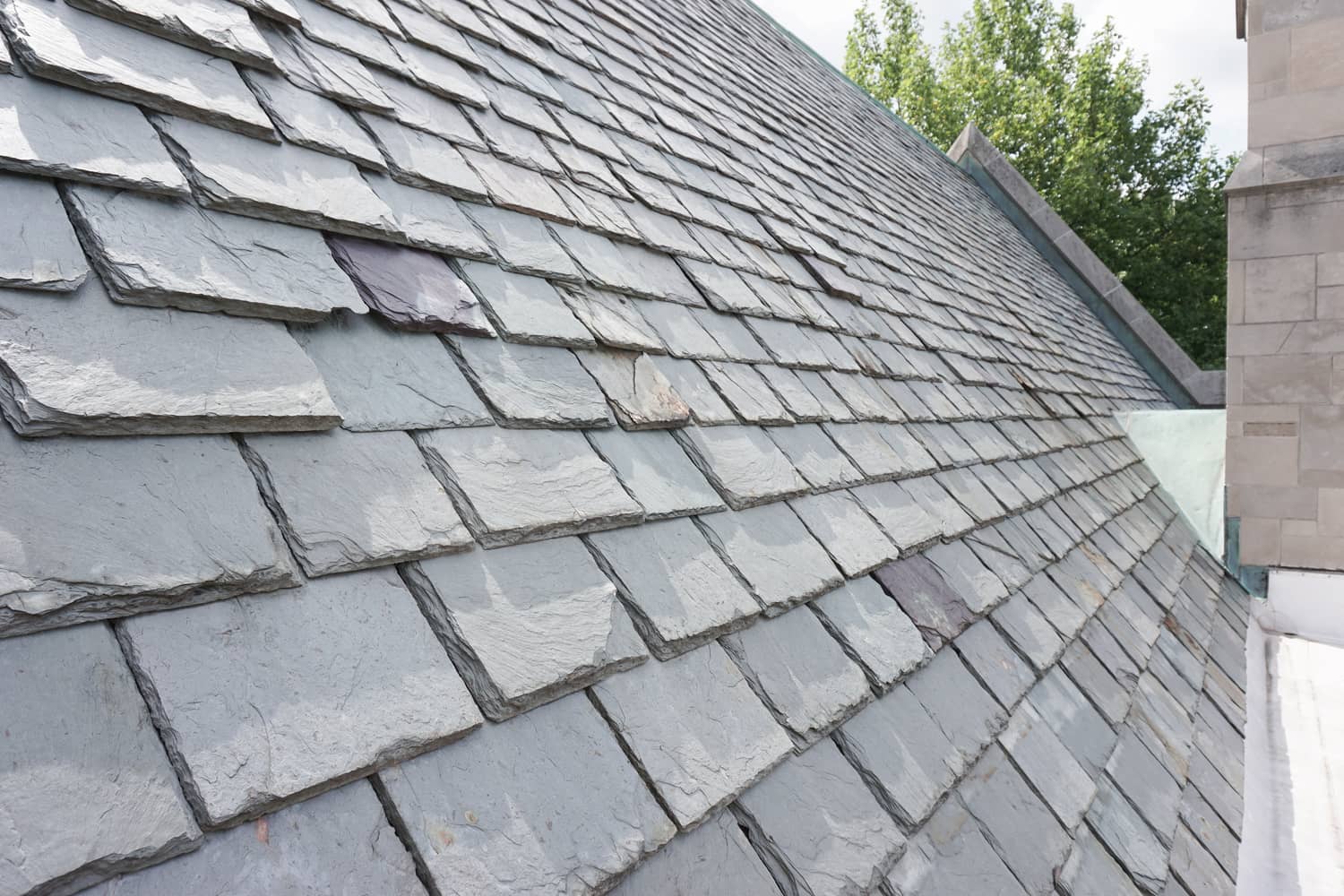 Classic slate roof that can last over 75 years.