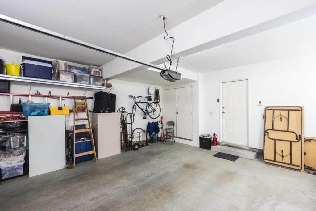 Garage space with no windows or ventilation