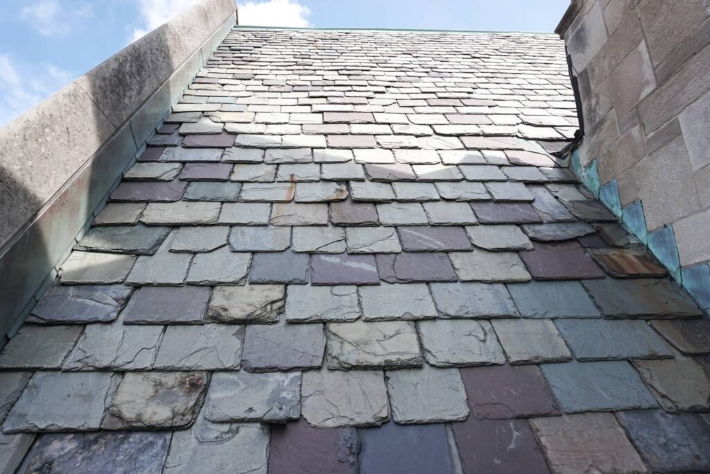 Slate roofs are very popular in Europe and can last a very long time.