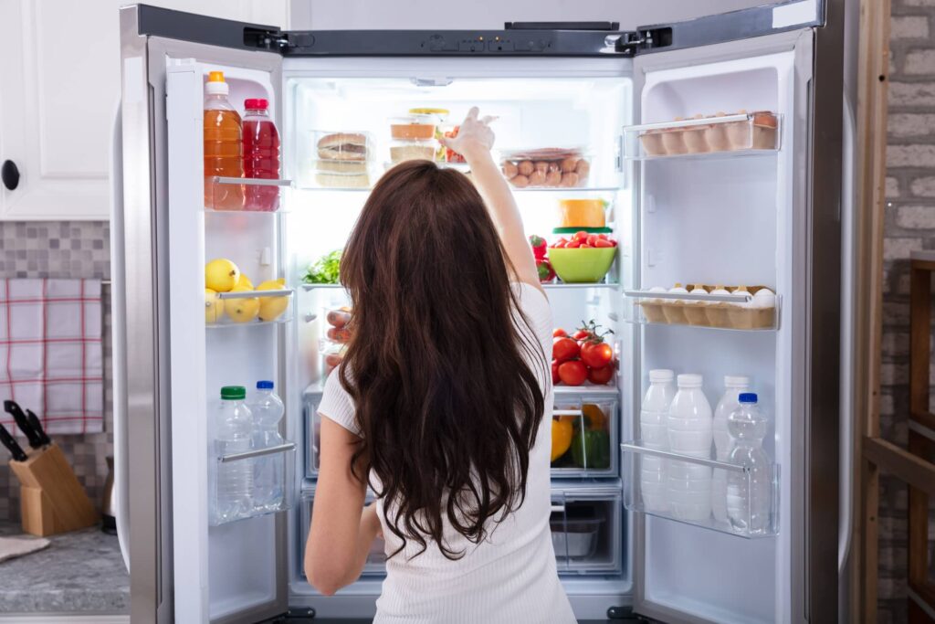 Keep your fridge doors closed in order to cool the fridge faster.