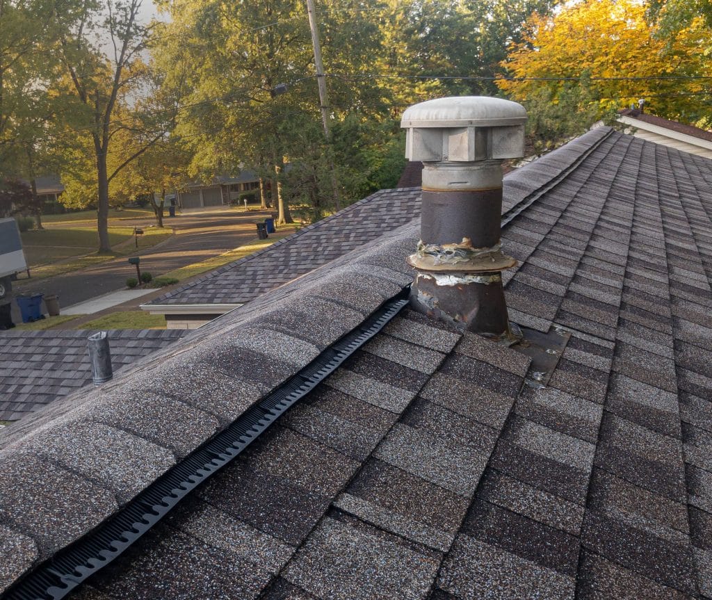 A Ridge vent on a house is necessary to keep the attic cool and air circulate.