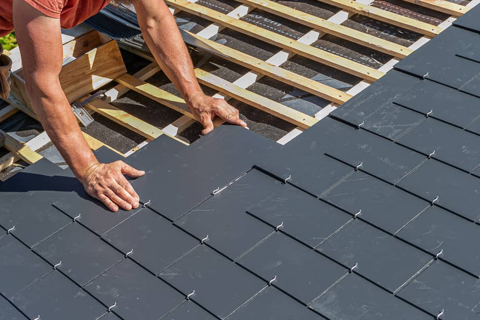 Make sure you hire a professional roofing contractor to install your slate roof.