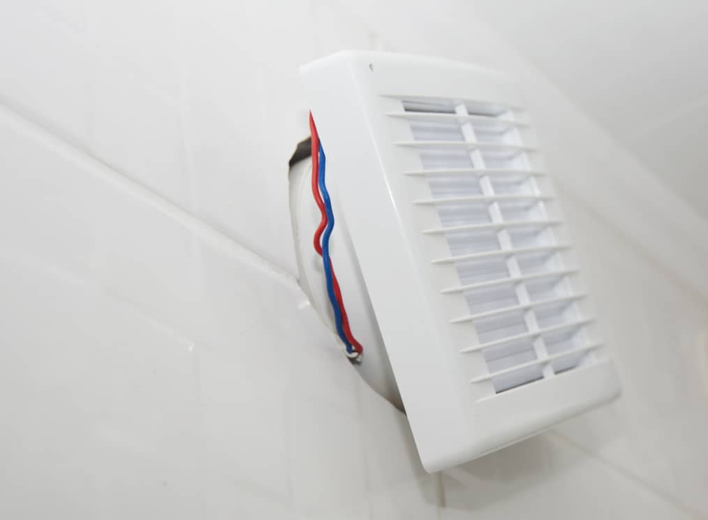 how to get bathroom fan cover off