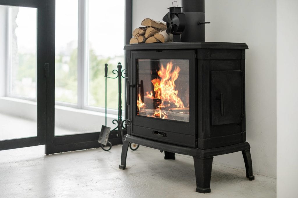 wood burning stove